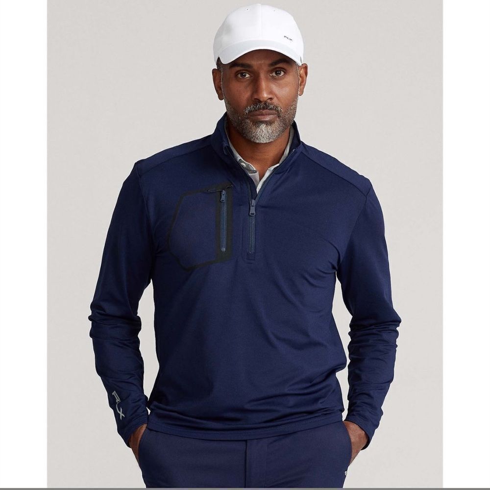 RLX Ralph Lauren Men’s Quarter Zip Golf Polo Pull Over